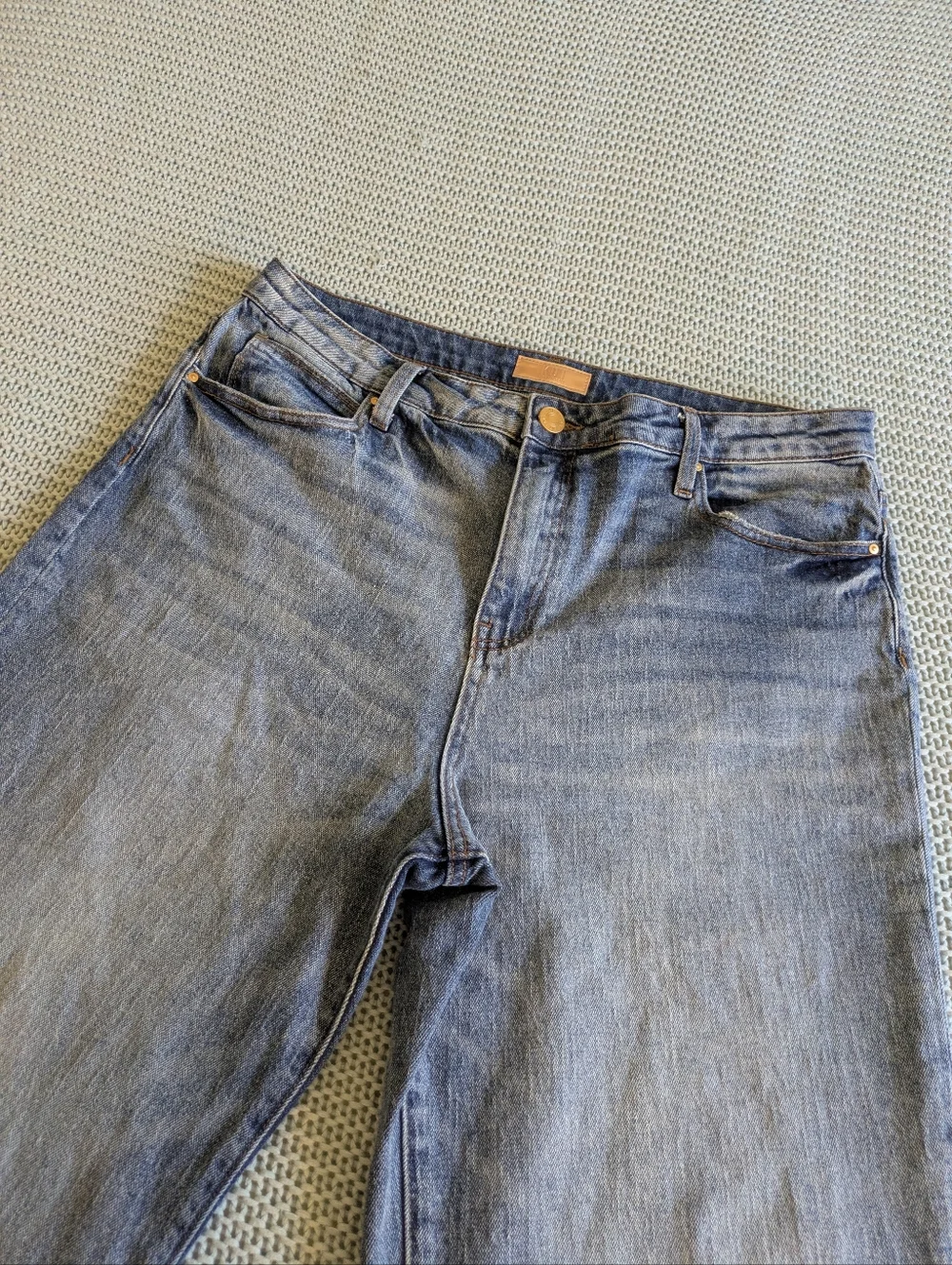KUT Sienna Wide Leg Hi-Rise Jeans Sz 14 - Picture 2 of 12